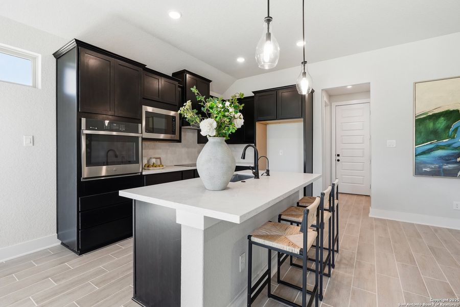 Furnished interior view inside a new home in Alsatian Oaks, Castroville (Image 16).