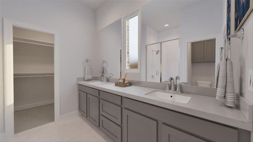 Furnished interior view inside a new home in Oakberry Trails, Waller (Image 24).