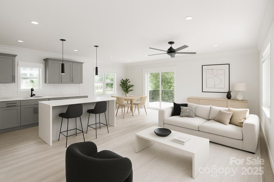 Furnished interior view inside a new home in , Matthews (Image 12).