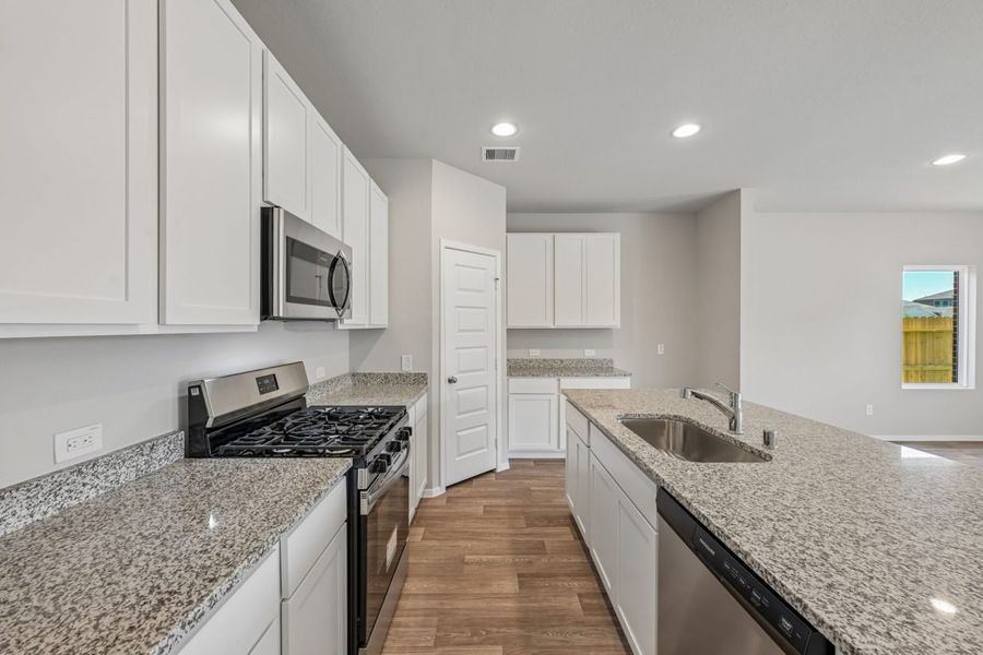 Furnished interior view inside a new home in Harrington Trails, New Caney (Image 12).