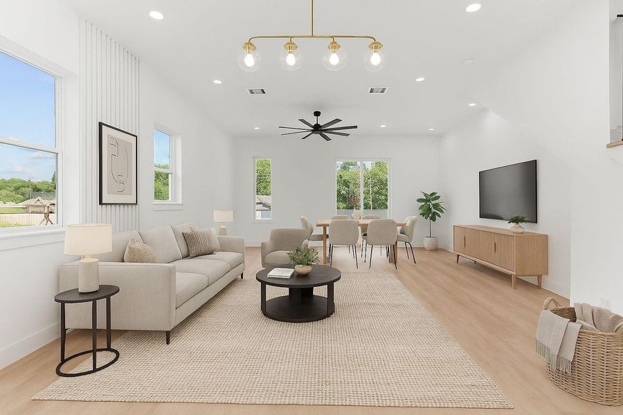 Furnished interior view inside a new home in , Houston (Image 15). Furnished interior view inside a new home in , Houston (Image 15).