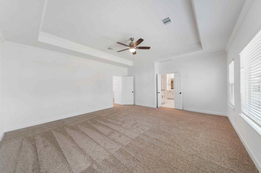 Representative unfurnished interior of a home built from the Warwick by Sandcastle Homes in Sunset Heights, Houston (Image 31). Representative unfurnished interior of a home built from the Warwick by Sandcastle Homes in Sunset Heights, Houston (Image 31).