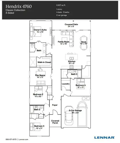 2D floor plan layout of this home in Riverwood Ranch: Classic Collection, Angleton, TX (Image 2). 2D floor plan layout of this home in Riverwood Ranch: Classic Collection, Angleton, TX (Image 2).