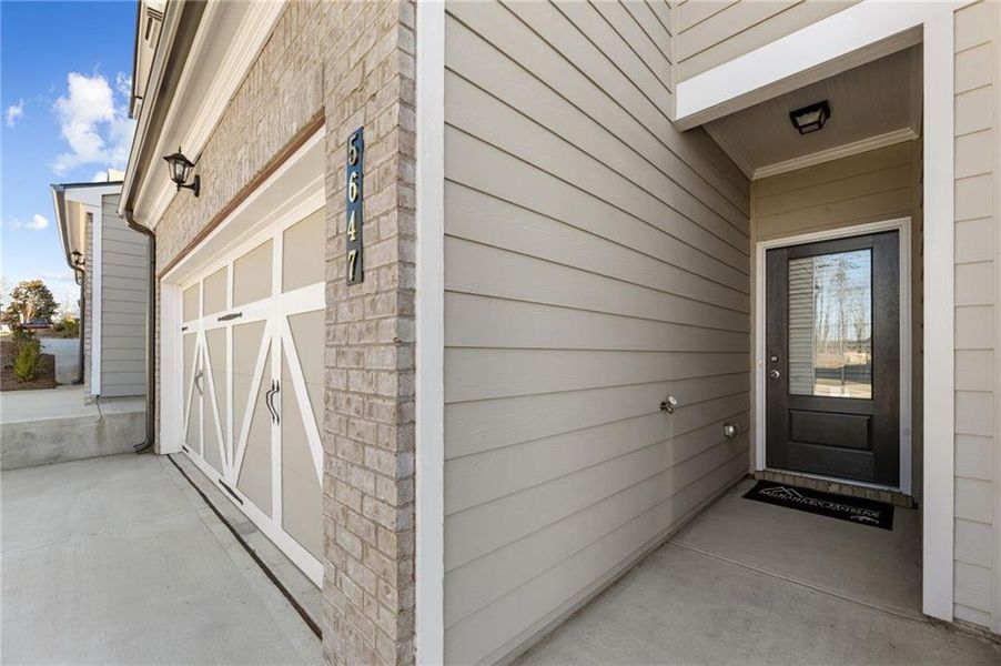 Exterior details and patio area of a home in Mulberry Summit, Flowery Branch (Image 17). Exterior details and patio area of a home in Mulberry Summit, Flowery Branch (Image 17).