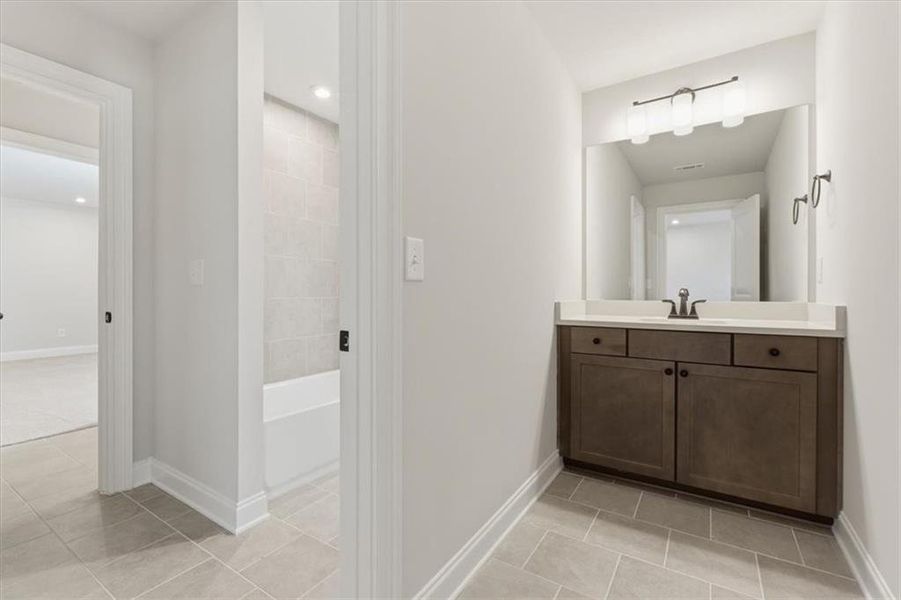 Furnished interior view inside a new home in Ford Landing, Acworth (Image 17).