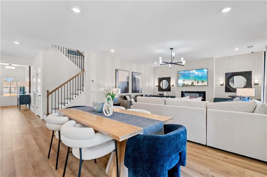 Furnished interior view inside a new home in Bowers Farm, McDonough (Image 9).