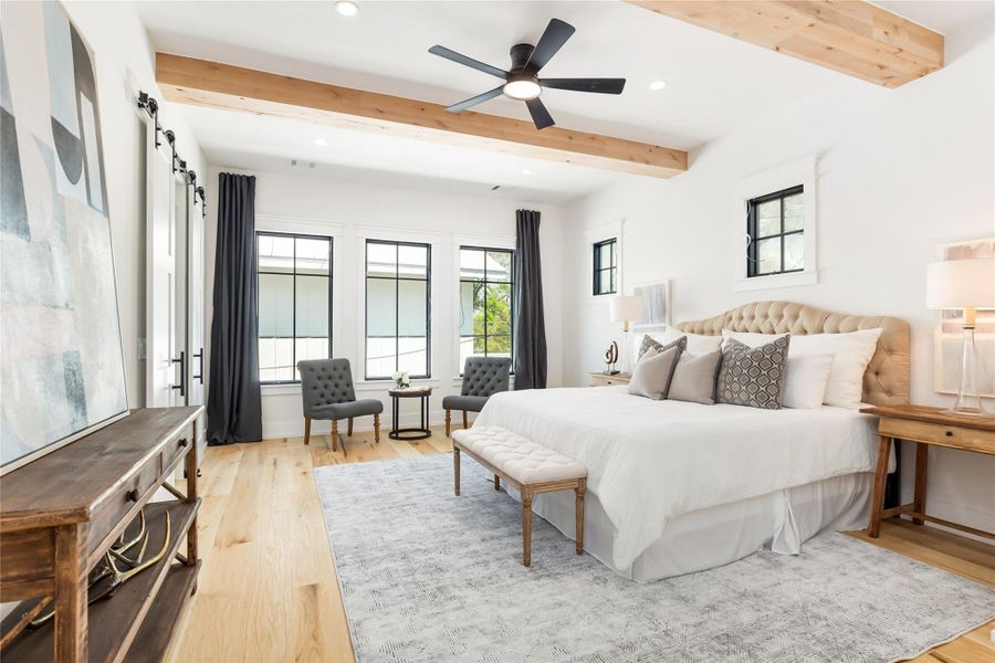 Furnished interior view inside a new home in , Houston (Image 11).