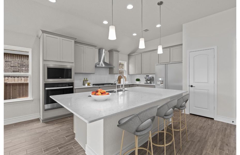 Representative furnished interior of a home built from the McKinney by Pulte Homes in Davis Ranch, San Antonio (Image 4).
