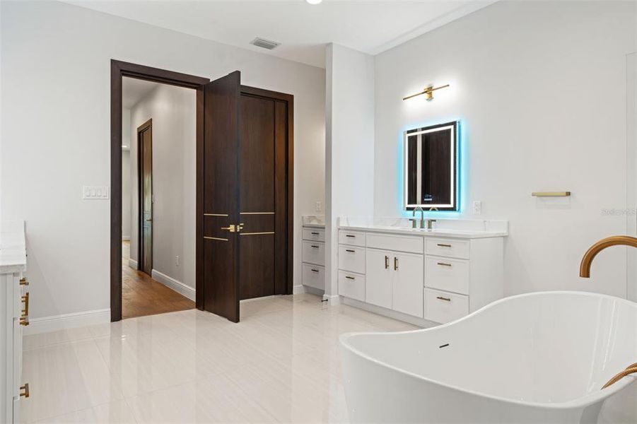 Furnished interior view inside a new home in , Trinity (Image 42).