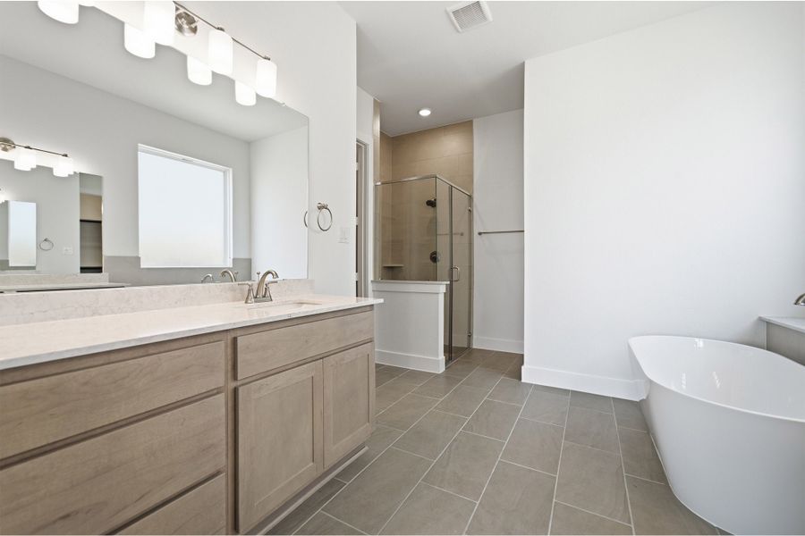 Furnished interior view inside a new home in Sunfield, Buda (Image 11). Furnished interior view inside a new home in Sunfield, Buda (Image 11).