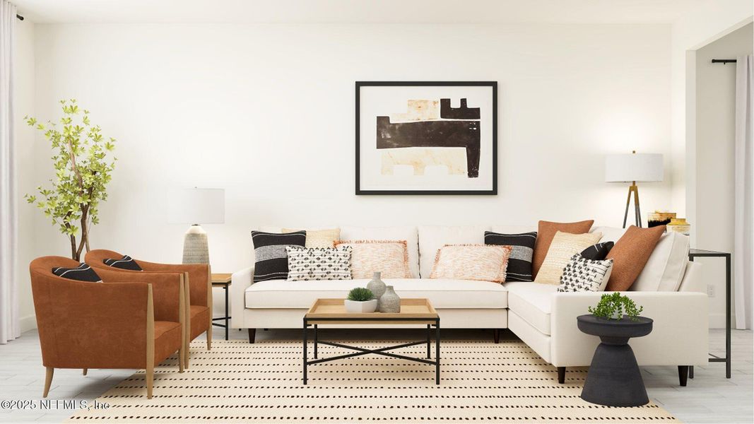 Furnished interior view inside a new home in Silver Falls Single Family at SilverLeaf, St. Augustine (Image 6).