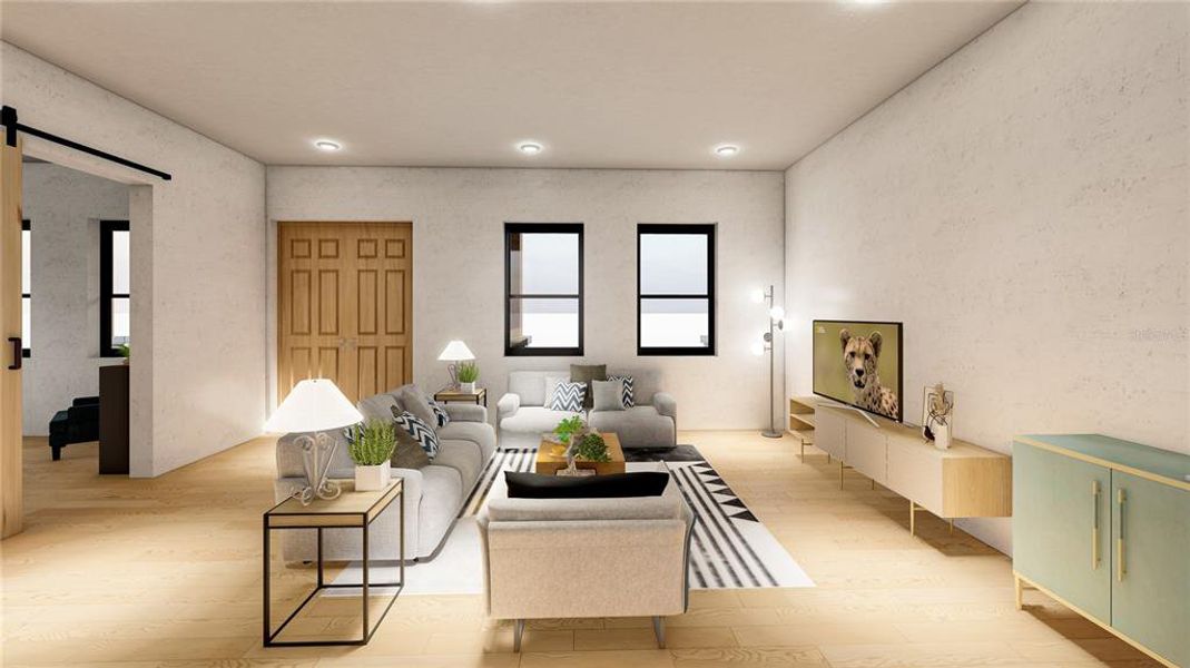 Furnished interior view inside a new home in , Tampa (Image 4).