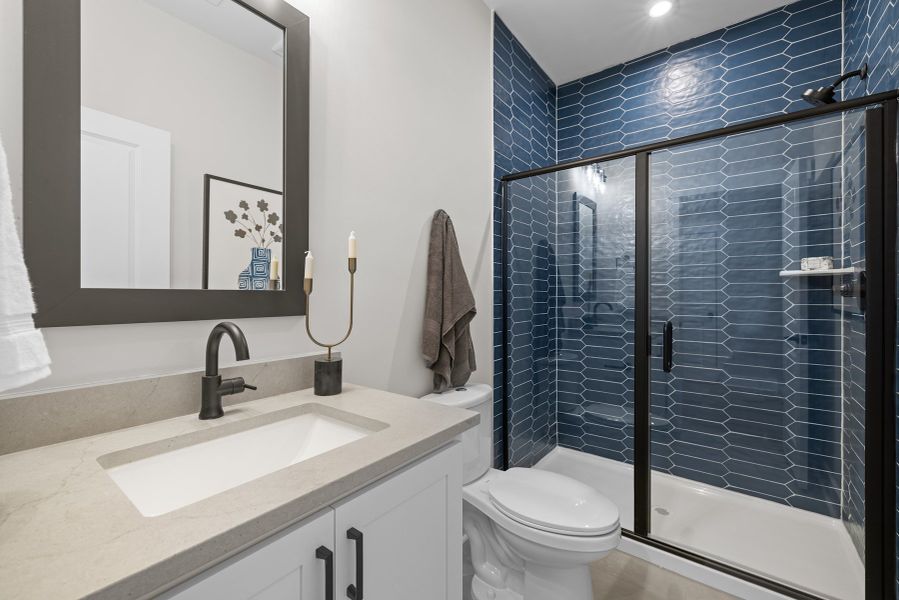 Representative furnished interior of a home built from the Lexington by Tri Pointe Homes in Elm Park, Raleigh (Image 25).