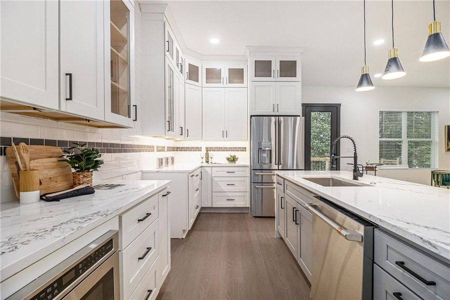 Furnished interior view inside a new home in , Atlanta (Image 14).