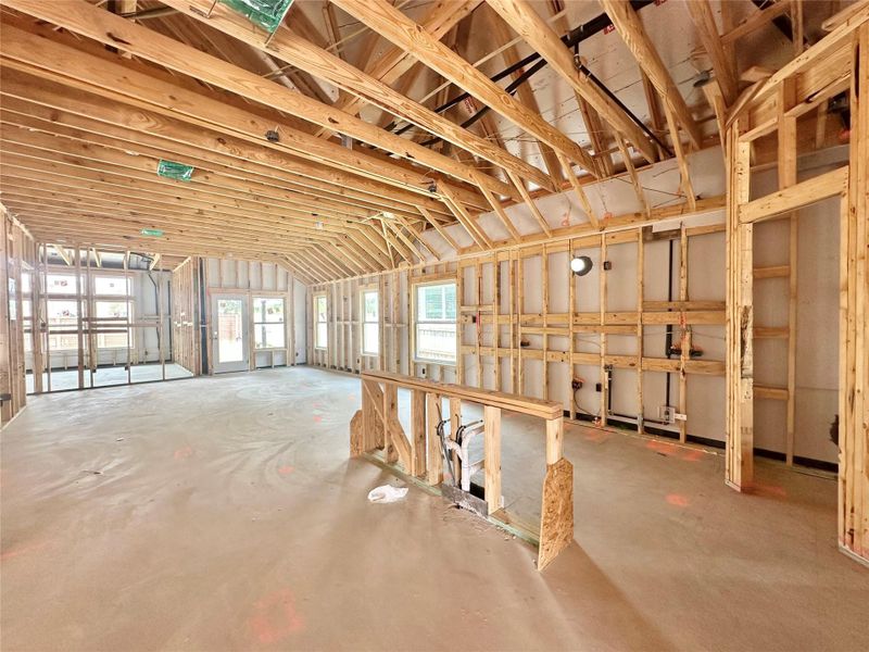 Miscellaneous room with concrete floors Miscellaneous room with concrete floors