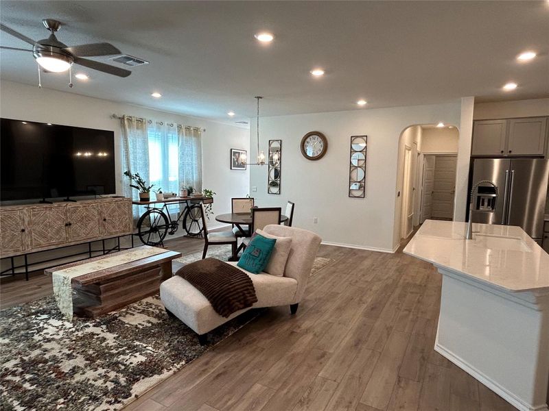 Another view of the living/dining space Another view of the living/dining space