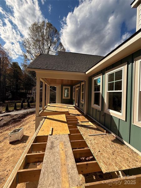 Exterior details and patio area of a home in , Flat Rock (Image 2).
