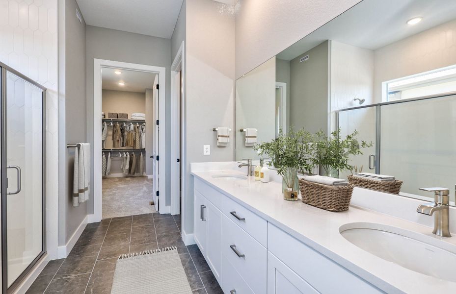 Furnished interior view inside a new home in Hilltop at Inspiration, Aurora (Image 3).