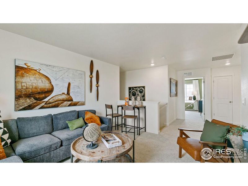 Furnished interior view inside a new home in Westgate, Greeley (Image 18). Furnished interior view inside a new home in Westgate, Greeley (Image 18).