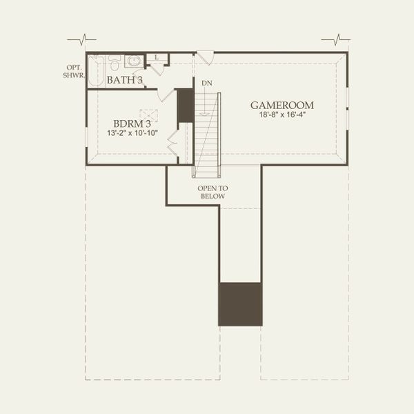 2D floor plan layout for the Mooreville - 3-Car Garage by Pulte Homes in Davis Ranch, San Antonio, TX (Image 1). 2D floor plan layout for the Mooreville - 3-Car Garage by Pulte Homes in Davis Ranch, San Antonio, TX (Image 1).