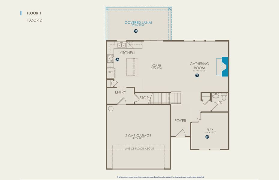 2D floor plan layout of this home in Fox Hollow, Spartanburg, SC (Image 5).
