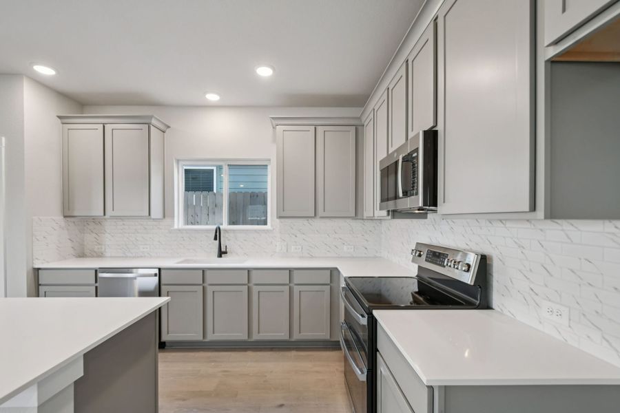 Furnished interior view inside a new home in Whisper Valley, Manor (Image 7). Furnished interior view inside a new home in Whisper Valley, Manor (Image 7).