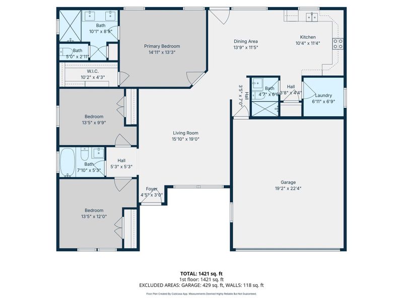 2D floor plan layout of this home in , Trinity, TX (Image 4).