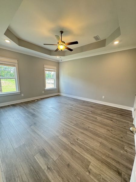 Primary Bedroom.

*Photo is from a previous listing displaying the completed floor plan some options and selections may vary from actual home.