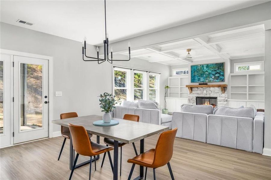 Furnished interior view inside a new home in , Dallas (Image 15). Furnished interior view inside a new home in , Dallas (Image 15).