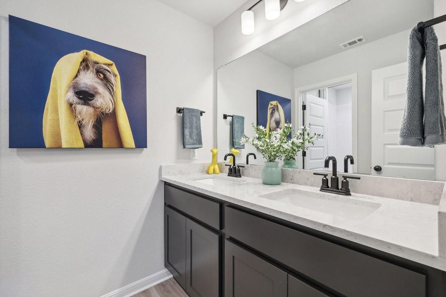 Furnished interior view inside a new home in Stallion Run, Buda (Image 10). Furnished interior view inside a new home in Stallion Run, Buda (Image 10).