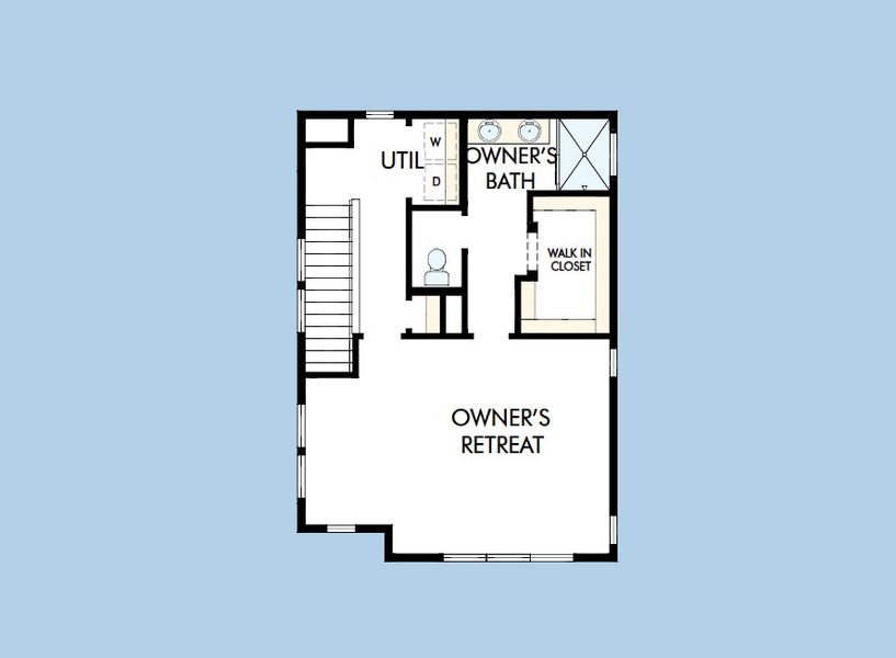 2D floor plan layout for the The Schiller by David Weekley Homes in The Aurora Highlands Pinnacle Collection, Aurora, CO (Image 4). 2D floor plan layout for the The Schiller by David Weekley Homes in The Aurora Highlands Pinnacle Collection, Aurora, CO (Image 4).