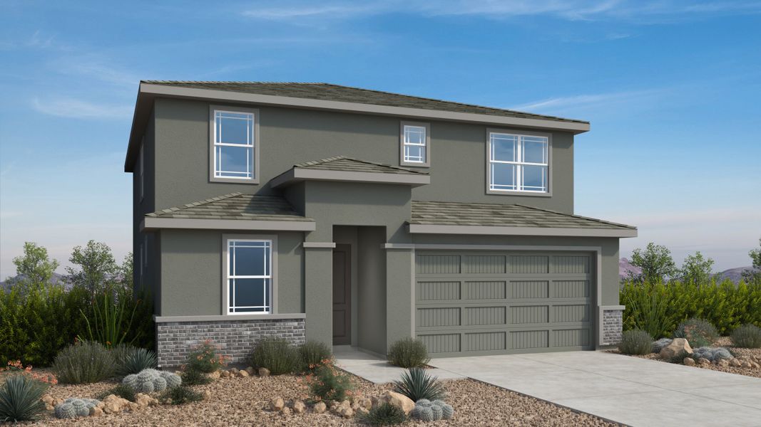 Representative exterior photo of a completed home built from the Havenwood by Taylor Morrison in Artisan at Asante Vista Collection, Surprise, AZ (Image 11).