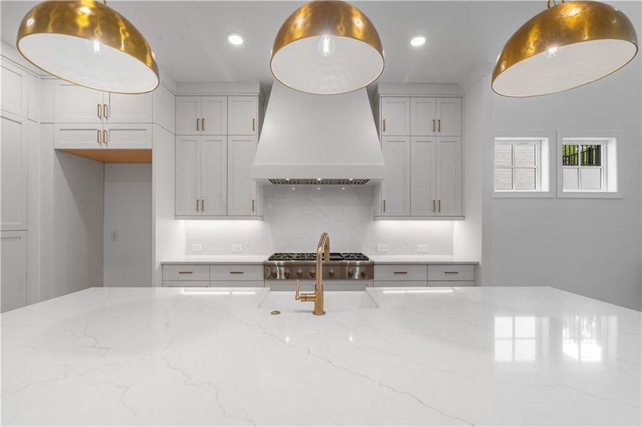 Furnished interior view inside a new home in Waterside Single Family, Peachtree Corners (Image 6). Furnished interior view inside a new home in Waterside Single Family, Peachtree Corners (Image 6).