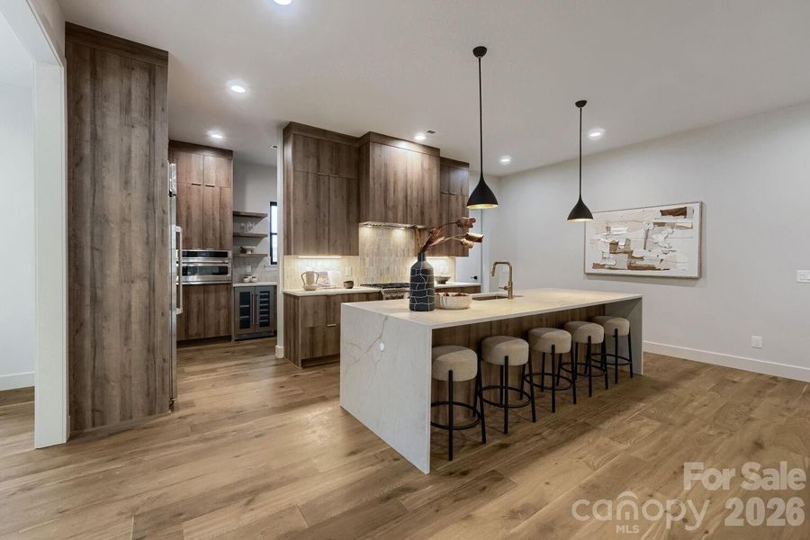 Frameless European-style cabinetry
