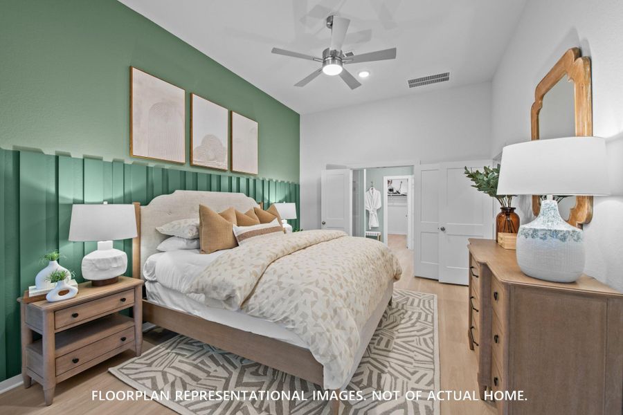 Furnished interior view inside a new home in Sorella, Tomball (Image 14).