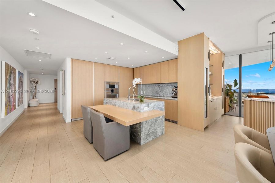 Furnished interior view inside a new home in , Miami Beach (Image 42).