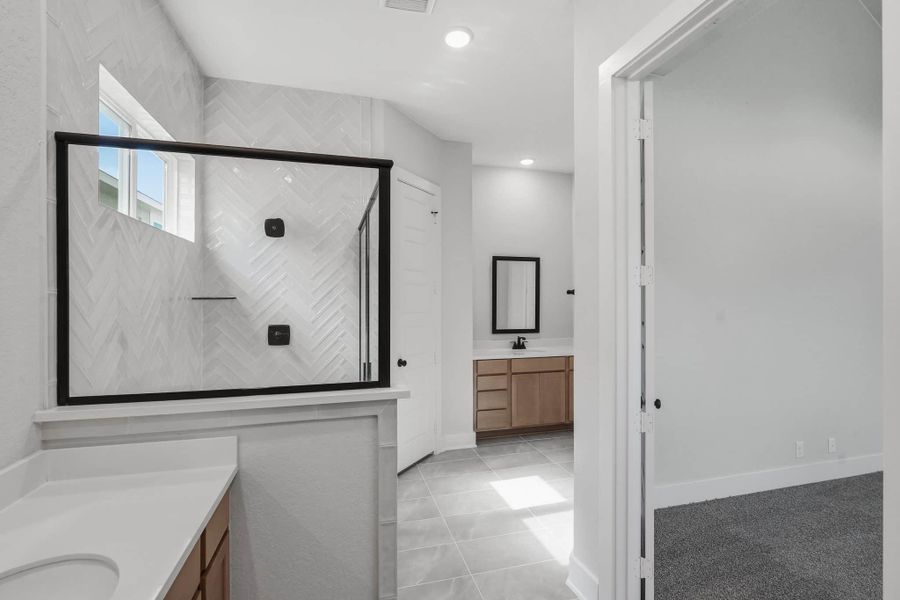 Representative furnished interior of a home built from the Archer 50′ by Chesmar Homes in Esperanza, Boerne (Image 6). Representative furnished interior of a home built from the Archer 50′ by Chesmar Homes in Esperanza, Boerne (Image 6).