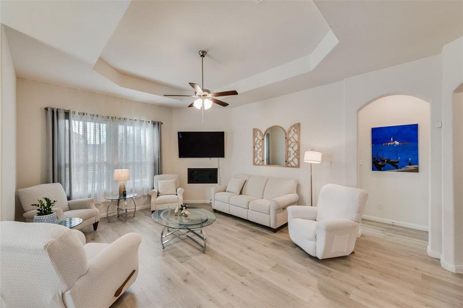 Furnished interior view inside a new home in , Aubrey (Image 12).