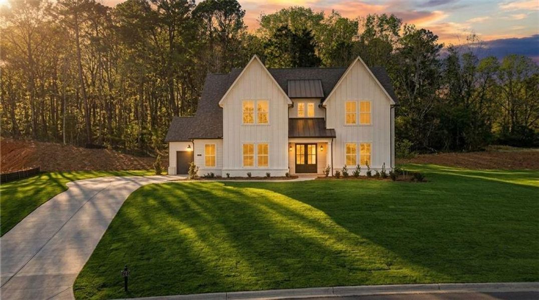 Front exterior of a new home in , Gainesville, GA, highlighting curb appeal (Image 27).