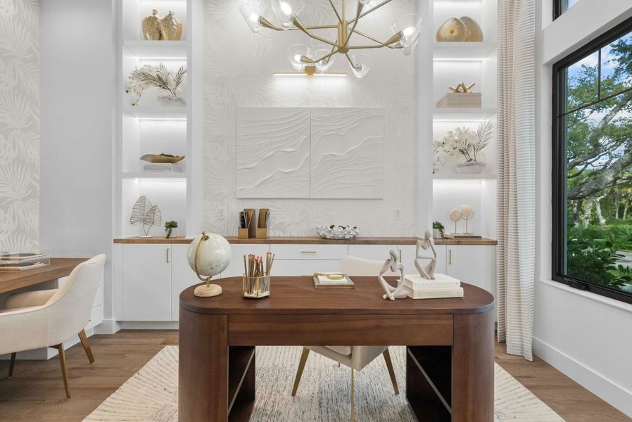 2D floor plan layout for the Indigo by GHO Homes in Seaglass, Vero Beach, FL (Image 70).