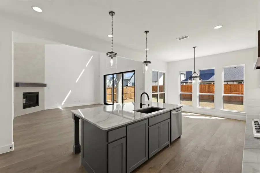 Furnished interior view inside a new home in Estates at Rockhill, Frisco (Image 9).