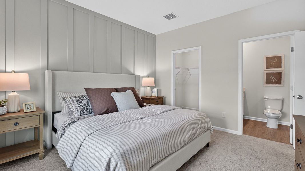 Furnished interior view inside a new home in Copes Landing, Jacksonville (Image 16).