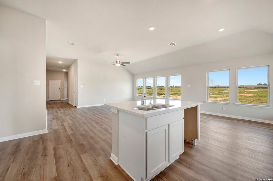 Furnished interior view inside a new home in Hickory Ridge Estates, Elmendorf (Image 9).