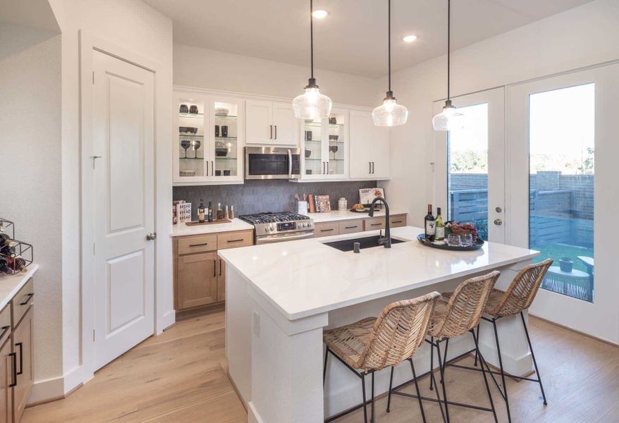 Representative furnished interior of a home built from the Chester Plan by Highland Homes in Bridgeland Central: The Cottages, Cypress (Image 3).