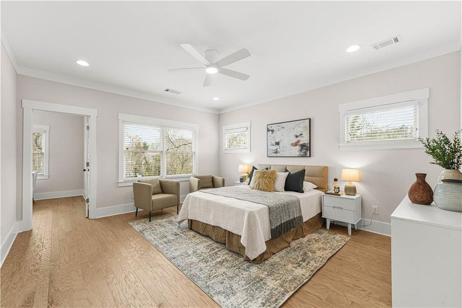Furnished interior view inside a new home in , Atlanta (Image 35). Furnished interior view inside a new home in , Atlanta (Image 35).