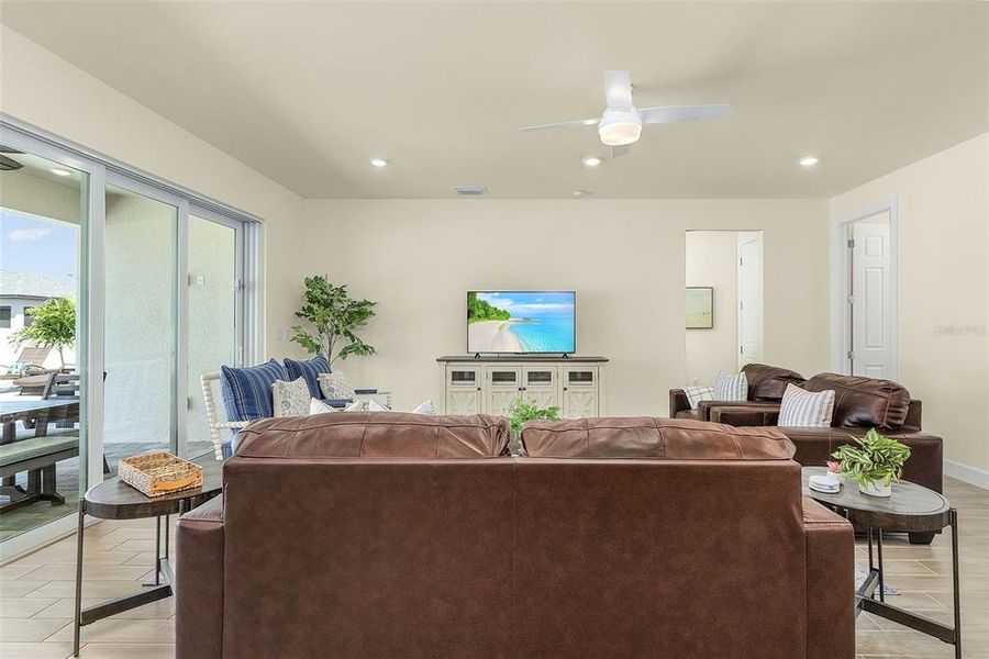 Furnished interior view inside a new home in , Cape Coral (Image 31). Furnished interior view inside a new home in , Cape Coral (Image 31).