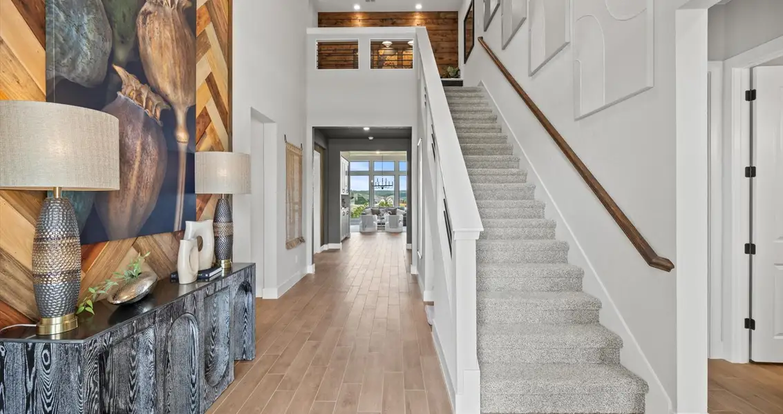 Furnished interior view inside a new home in Sweetwater, Austin (Image 5).