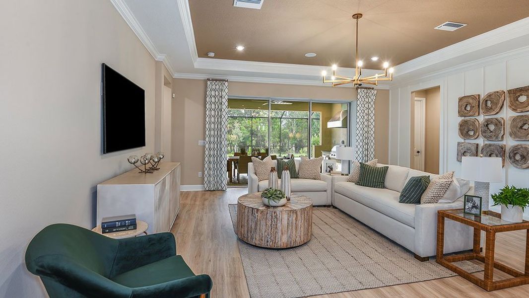 Furnished interior view inside a new home in Victoria Lakes, Odessa (Image 4). Furnished interior view inside a new home in Victoria Lakes, Odessa (Image 4).