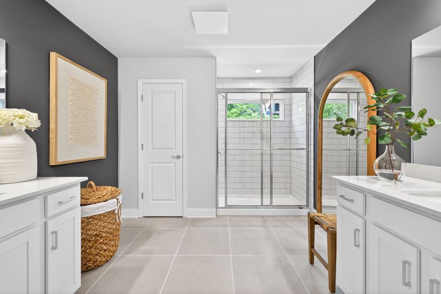 Furnished interior view inside a new home in Ansley Towns, Cumming (Image 7). Furnished interior view inside a new home in Ansley Towns, Cumming (Image 7).
