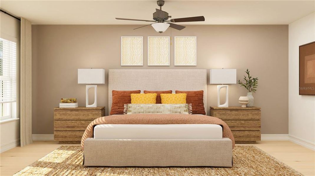 Furnished interior view inside a new home in The Townes at West River, Tampa (Image 3).